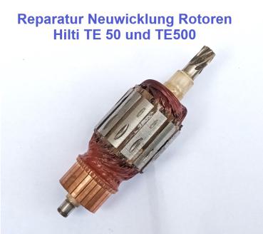 Reparatur Neuwicklung Rotor Hilti TE50 TE500