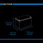 Preview: ECTIVE DC 115SC GEL Deep Cycle mit PWM-Ladegerät und LCD-Anzeige 115Ah Versorgungsbatterie