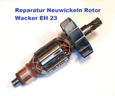 Reparatur Neuwicklung Rotor Wacker EH 23 Abbruchhammer