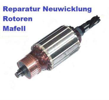 Reparatur Neuwicklung Rotor Mafell ZS260E ZSX260 ZSK330 ZSE330 ZSX400 ZSX TWIN