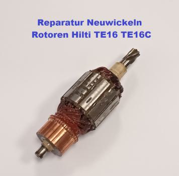 Reparatur Neuwicklung Rotor Hilti TE16 TE16C