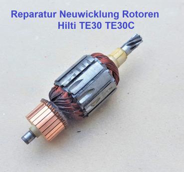 Reparatur Neuwicklung Rotor Hilti TE30 TE30C