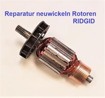 Reparatur Neuwicklung Rotor Ridgid