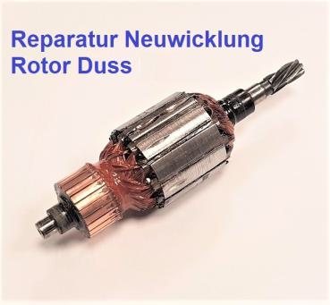 Reparatur Neuwicklung Rotor Duss P16 P26C P28S PK28 P30 PK40 PK45 PX46 P60 PK75 PX76 P80