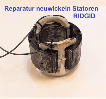 Reparatur Neuwicklung Stator Ridgid Gewindeschneidemaschine