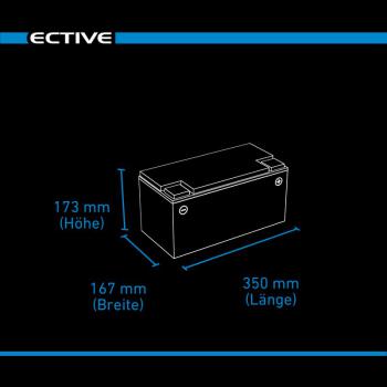 ECTIVE DC 75SC GEL Deep Cycle mit PWM-Ladegerät und LCD-Anzeige 75Ah Versorgungsbatterie