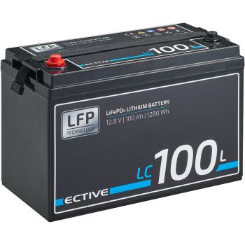ECTIVE LC 100L 12V LiFePO4 Lithium Versorgungsbatterie 100 Ah
