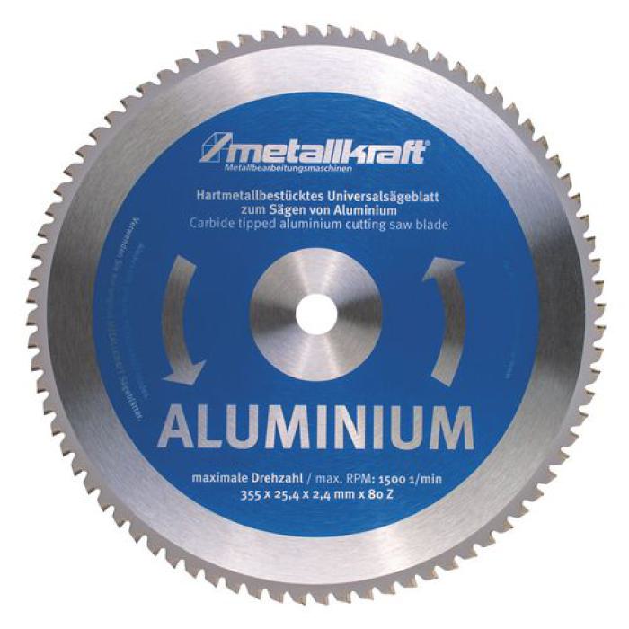Sägeblatt für Aluminium Ø 355 x 2,4 x 25,4 mm