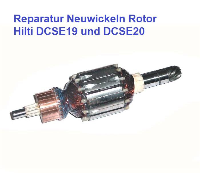 Reparatur Neuwicklung Rotor Hilti DCSE19 DCSE20