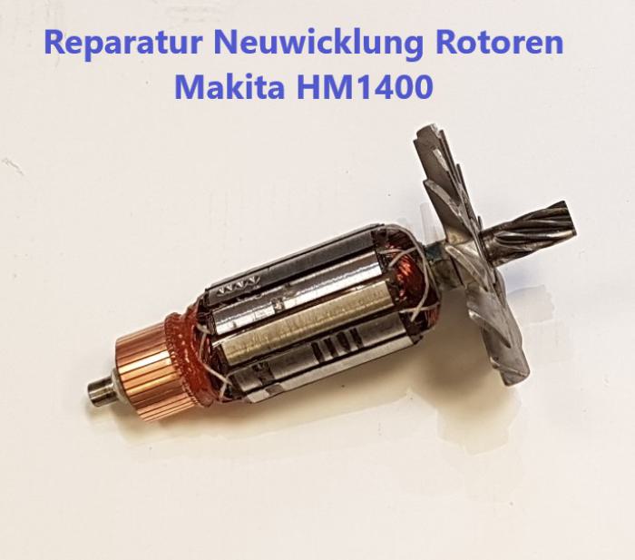 Reparatur Neuwicklung Rotor Makita HM1400