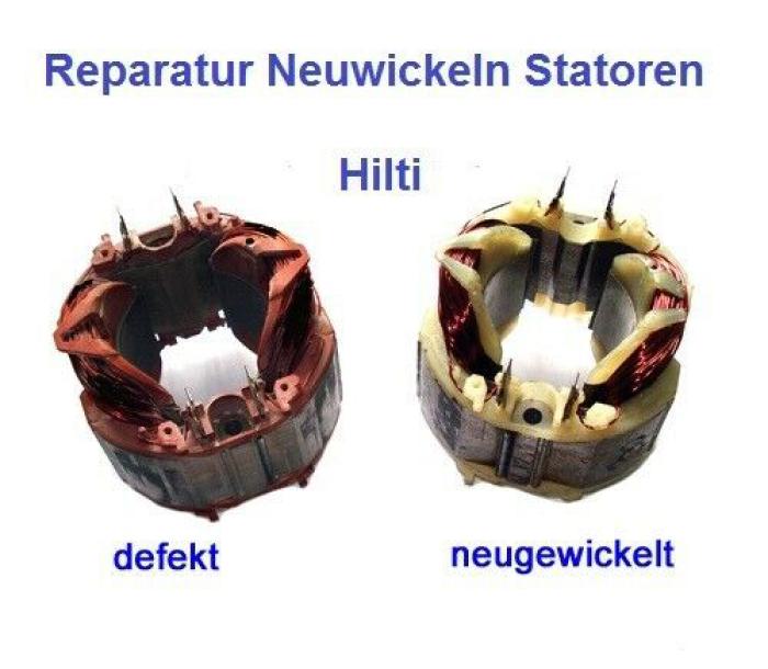 Reparatur Neuwicklung Stator Hilti TE74 TE75 TE704 TE705 TE805