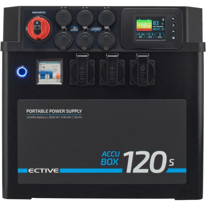 ECTIVE AccuBox 120S LiFePO4 Powerstation 3000W 1536Wh (0% MwSt.)