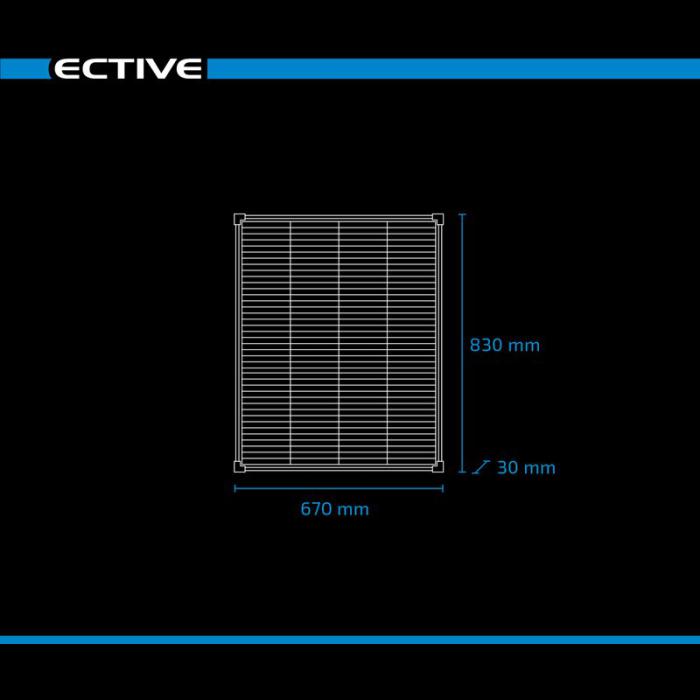ECTIVE SSP 100C Black (compact) Schindel Monokristallin Solarmodul 100W (0% MwSt.)