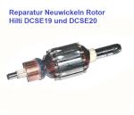 Reparatur Neuwicklung Rotor Hilti DCSE19 DCSE20